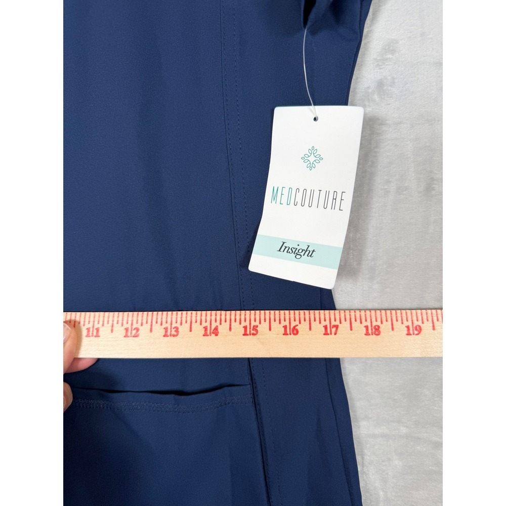 Medcouture Insight Scrubs Set Womens Small Blue Jogger V-Neck Vet Nurse NWT! - Picture 13 of 16